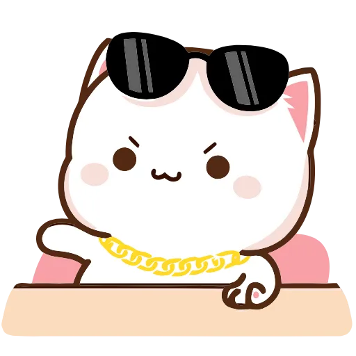 Стикер 8 Peach Cat