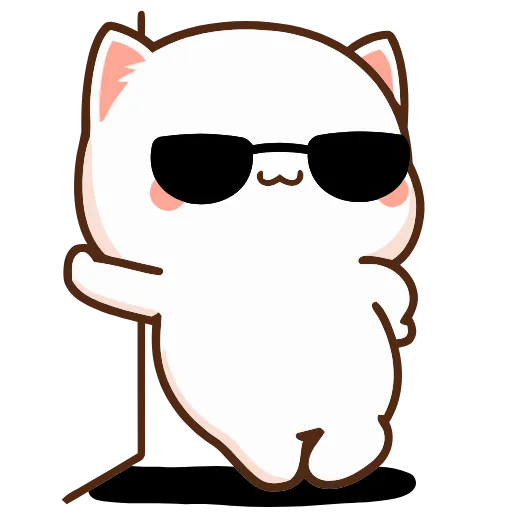 Стикер 18 Peach Cat