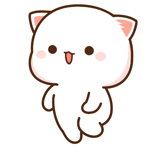 Стикер 17 Peach Cat