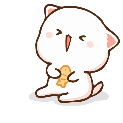 Стикер 14 Peach Cat