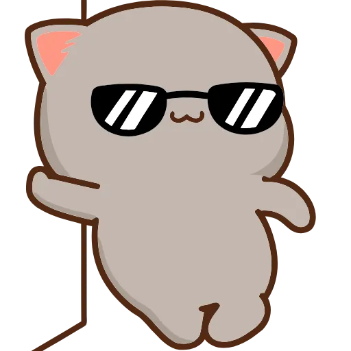Стикер 50 Peach Cat