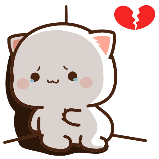Стикер 4 Peach Cat