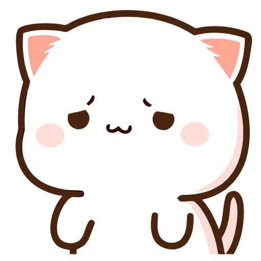 Стикер 16 Peach Cat