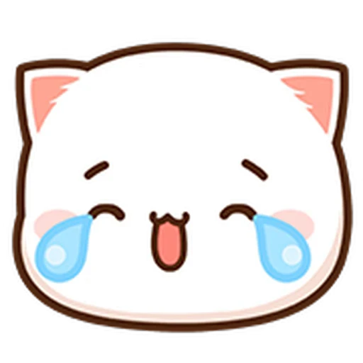 😂 Стикер «Peach Cat Mini Emojis» для Telegram