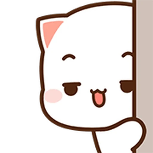 🤨 Стикер «Peach Cat Mini Emojis» для Telegram