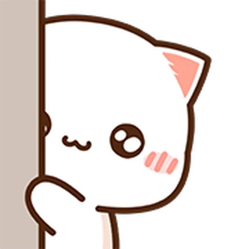 🥰 Стикер «Peach Cat Mini Emojis» для Telegram