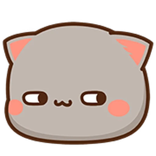 🙄 Стикер «Peach Cat Mini Emojis» для Telegram