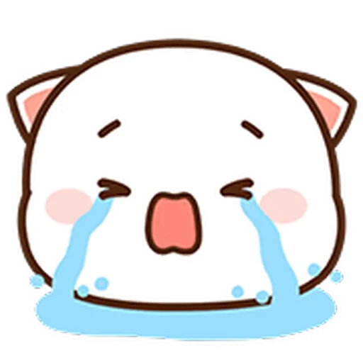 😭 Стикер «Peach Cat Mini Emojis» для Telegram