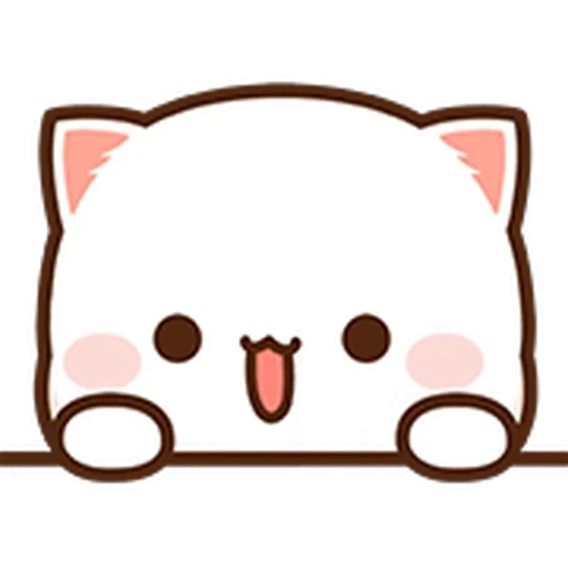 😊 Стикер «Peach Cat Mini Emojis» для Telegram