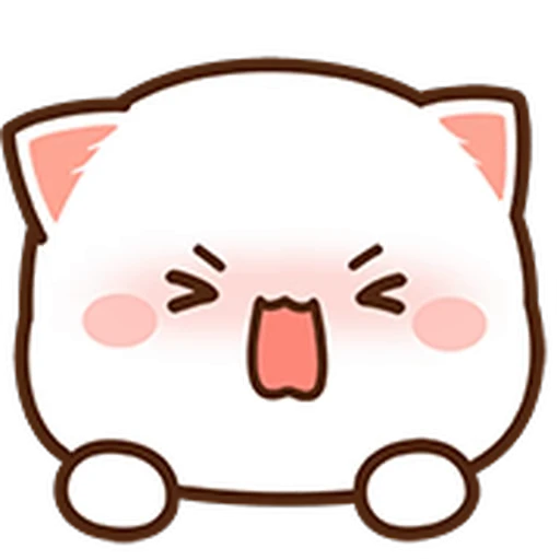 😩 Стикер «Peach Cat Mini Emojis» для Telegram