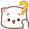 Стикер 38 Peach Cat Emoji