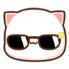 Стикер 12 Peach Cat Emoji