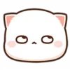 Стикер 14 Peach Cat Emoji