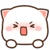 Стикер 35 Peach Cat Emoji