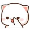 Стикер 18 Peach Cat Emoji