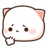 Стикер 33 Peach Cat Emoji