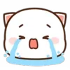 Стикер 17 Peach Cat Emoji
