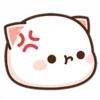Стикер 13 Peach Cat Emoji