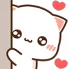 Стикер 4 Peach Cat Emoji