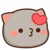Стикер 2 Peach Cat Emoji