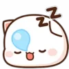 Стикер 39 Peach Cat Emoji