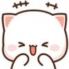 Стикер 20 Peach Cat Emoji