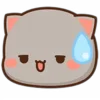 Стикер 30 Peach Cat Emoji