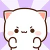 Стикер 40 Peach Cat Emoji