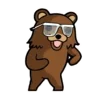 Стикер 20 Pedobearstaticemoji