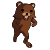 Стикер 23 Pedobearstaticemoji