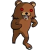 Стикер 19 Pedobearstaticemoji