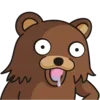 Стикер 21 Pedobearstaticemoji