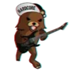 Стикер 25 Pedobearstaticemoji