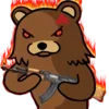 Стикер 18 Pedobearstaticemoji