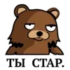 Стикер 27 Pedobearstaticemoji