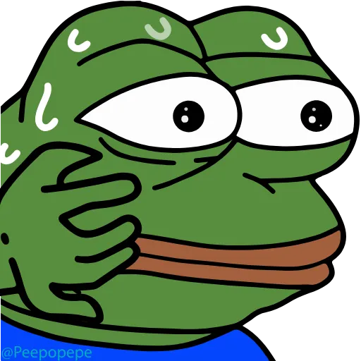 Стикер 30 🚶‍♀ Peepo Pepe - лягушонок Пепе
