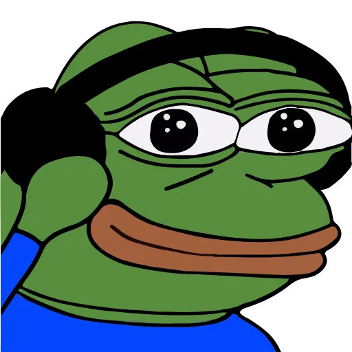 Стикер 23 🚶‍♀ Peepo Pepe - лягушонок Пепе