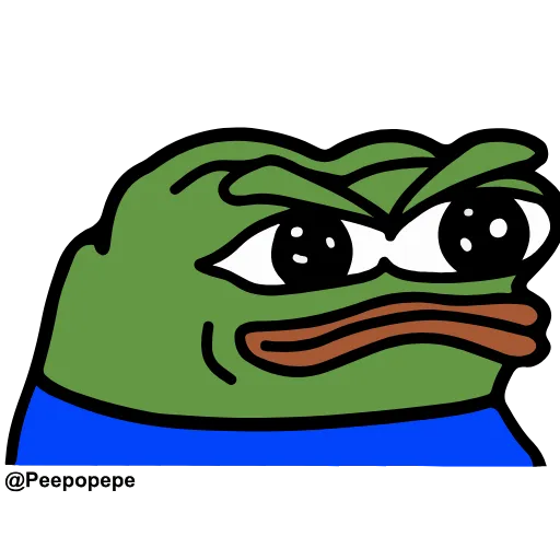 Стикер 6 🚶‍♀ Peepo Pepe - лягушонок Пепе