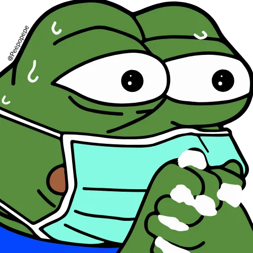 Стикер 32 🚶‍♀ Peepo Pepe - лягушонок Пепе