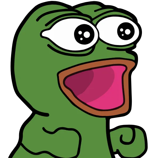 Стикер 43 🚶‍♀ Peepo Pepe - лягушонок Пепе