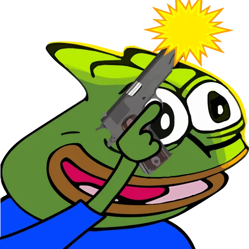 Стикер 40 🚶‍♀ Peepo Pepe - лягушонок Пепе