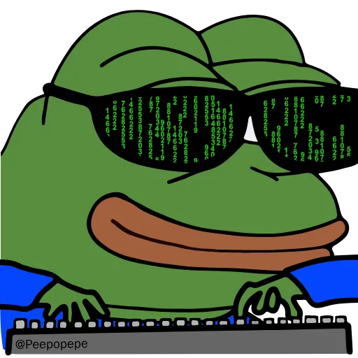 Стикер 28 🚶‍♀ Peepo Pepe - лягушонок Пепе