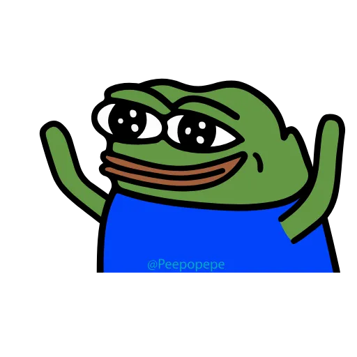 Стикер 18 🚶‍♀ Peepo Pepe - лягушонок Пепе