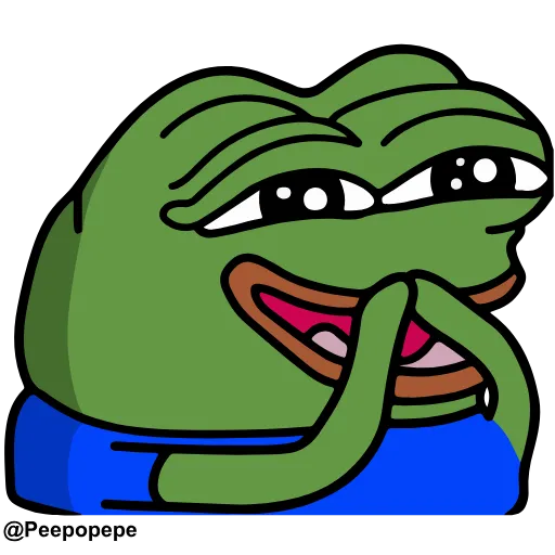 Стикер 17 🚶‍♀ Peepo Pepe - лягушонок Пепе