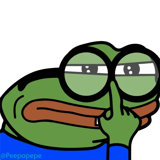 Стикер 41 🚶‍♀ Peepo Pepe - лягушонок Пепе