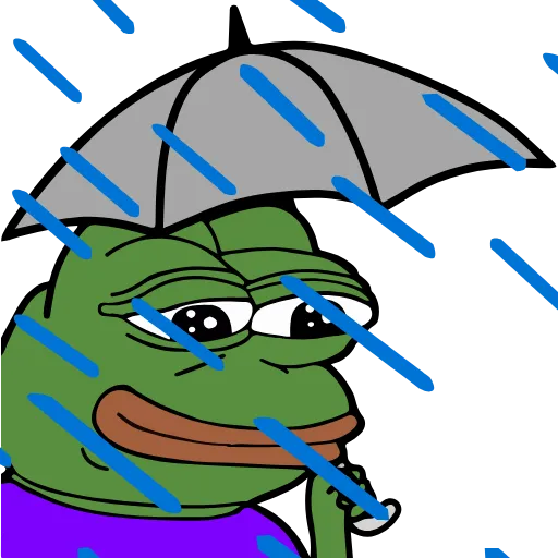Стикер 29 🚶‍♀ Peepo Pepe - лягушонок Пепе