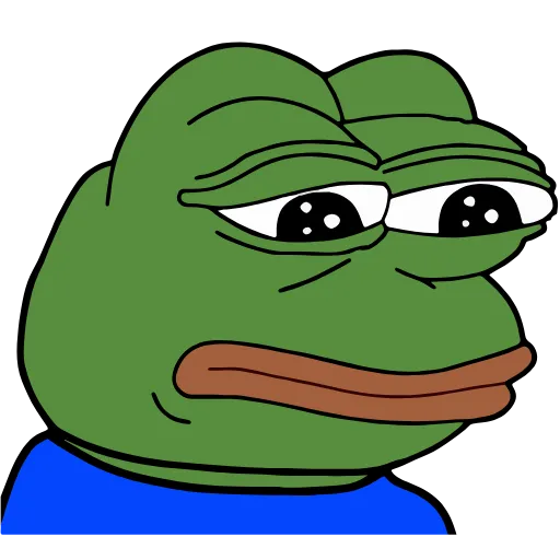 Стикер 27 🚶‍♀ Peepo Pepe - лягушонок Пепе