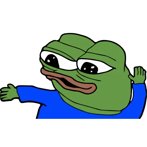 Стикер 7 🚶‍♀ Peepo Pepe - лягушонок Пепе