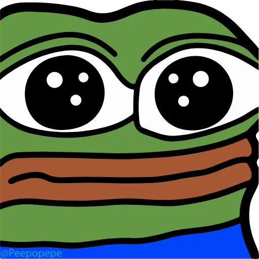 Стикер 21 🚶‍♀ Peepo Pepe - лягушонок Пепе