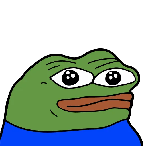 Стикер 2 🚶‍♀ Peepo Pepe - лягушонок Пепе